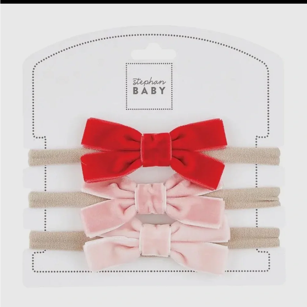 NEW Velvet Hair Bow Set